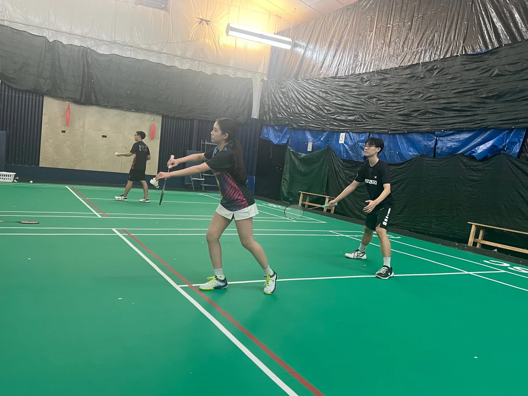 Open play on the LISC courts